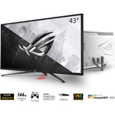 Asus Rog Strix Xg43uq 43” 4k Hdr Dsc 144hz 1ms Hdr 1000 Dci P3 90% Hdmi 2.1 Extreme Low Motion Blur Sync & Freesync™ Premium Pro - CompuMe